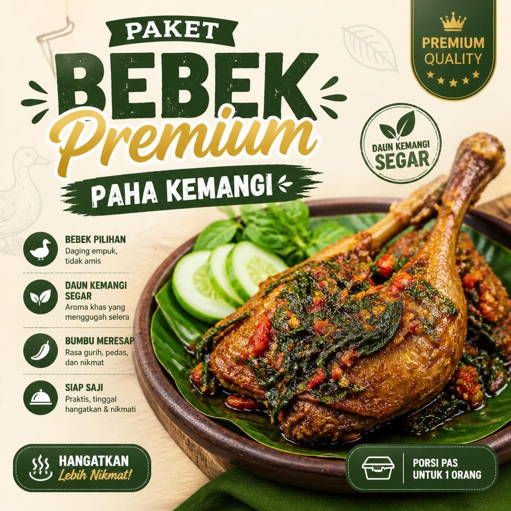 Paket Bebek Premium Paha Kemangi